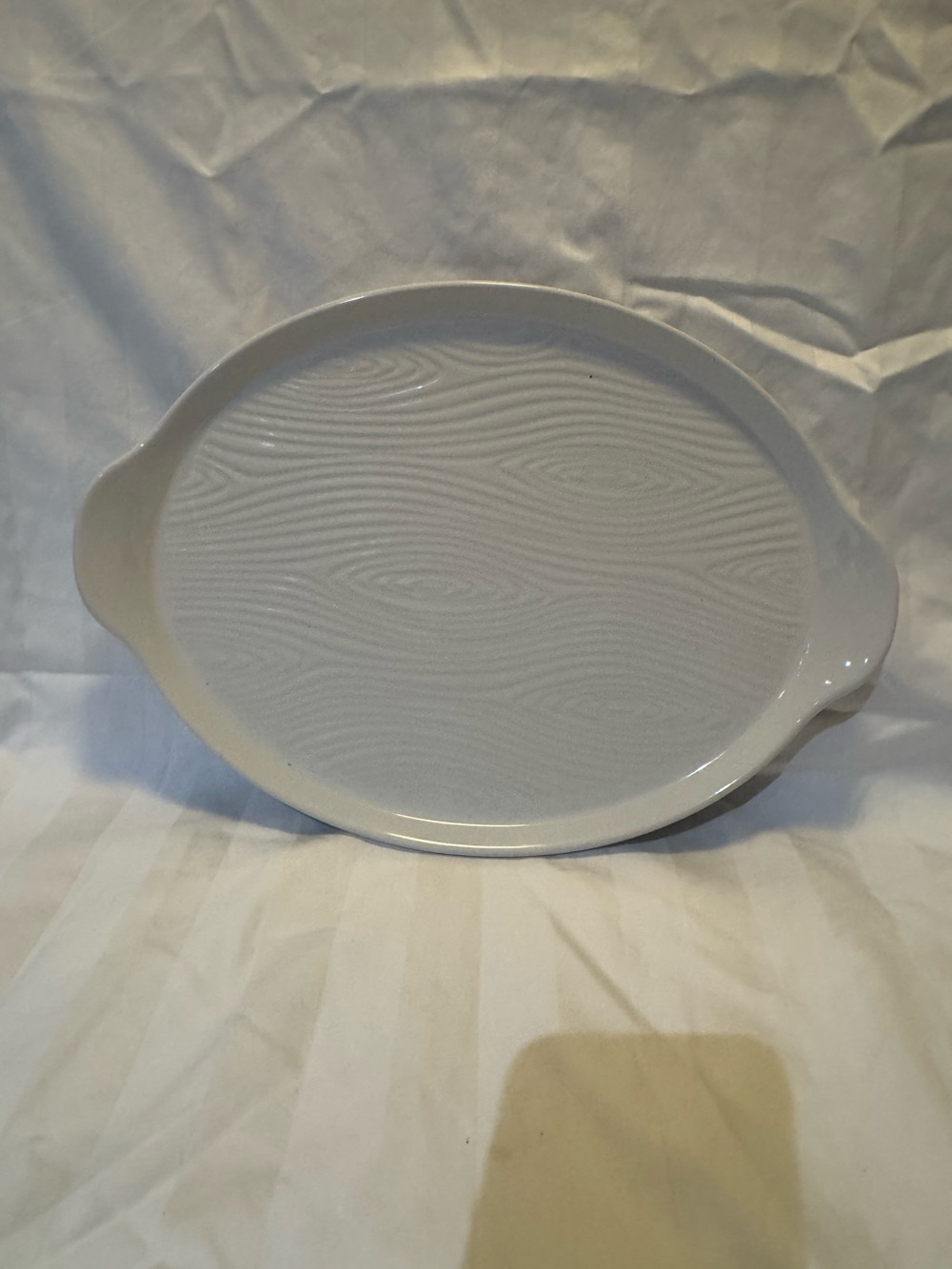 Temp-Tations Woodland White Oval Serving Tray